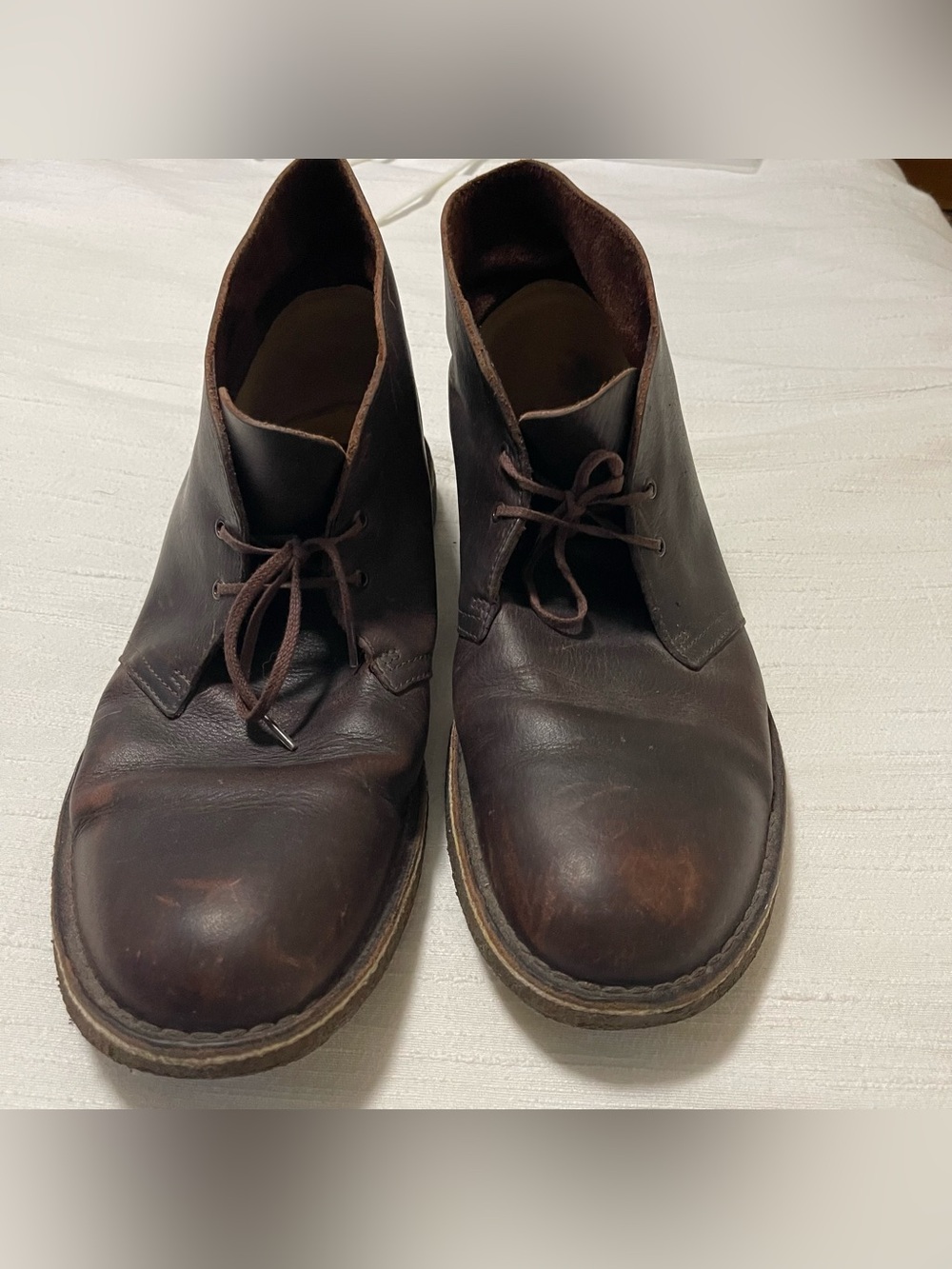 Clarks Men's Dark Brown Leather Chukka Boots